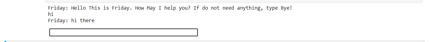 Chat bot system using NLP