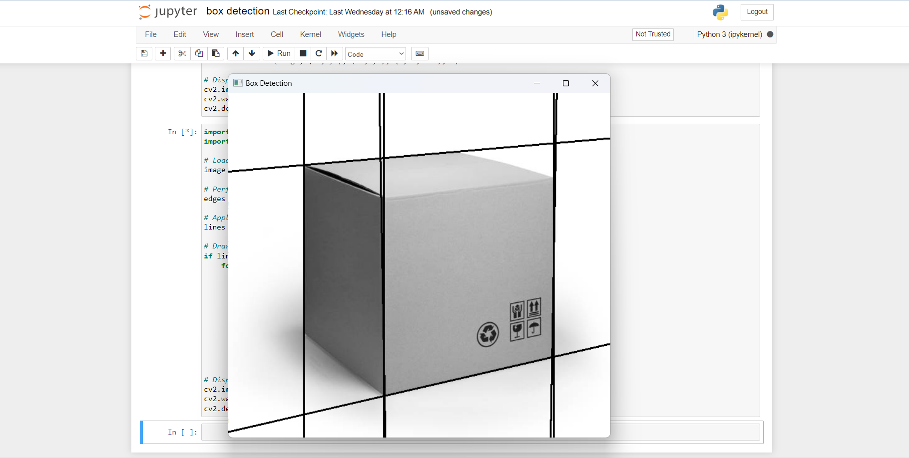 Box detection using Computer Vision