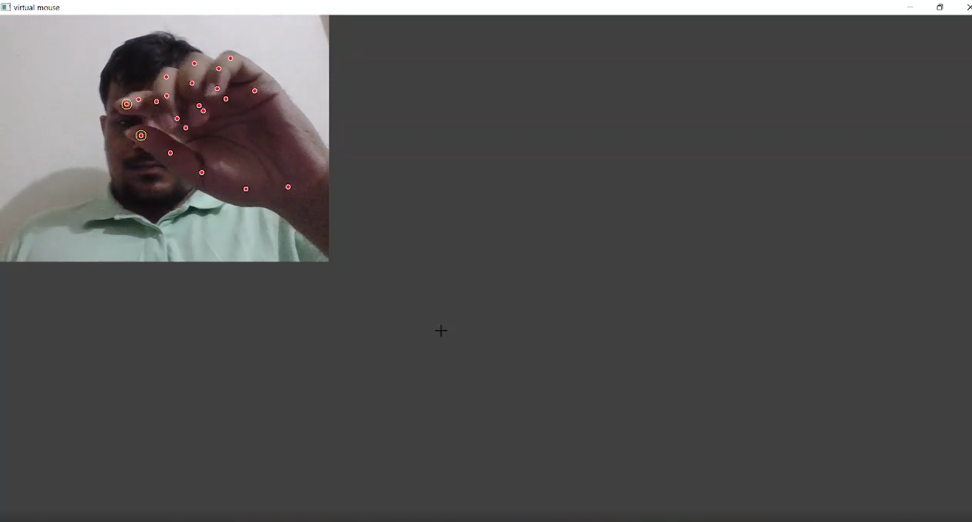 Virtual mouse using AI